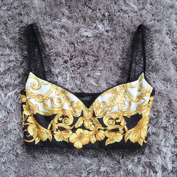 versace bralette top